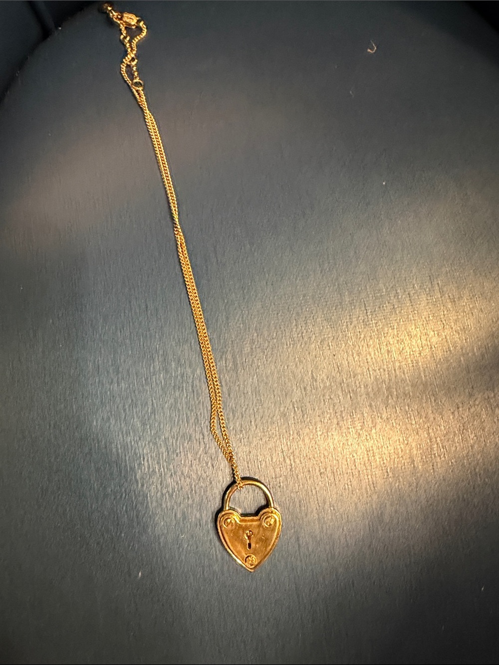 Juicy Couture Gold Heart Padlock Pendant Necklace